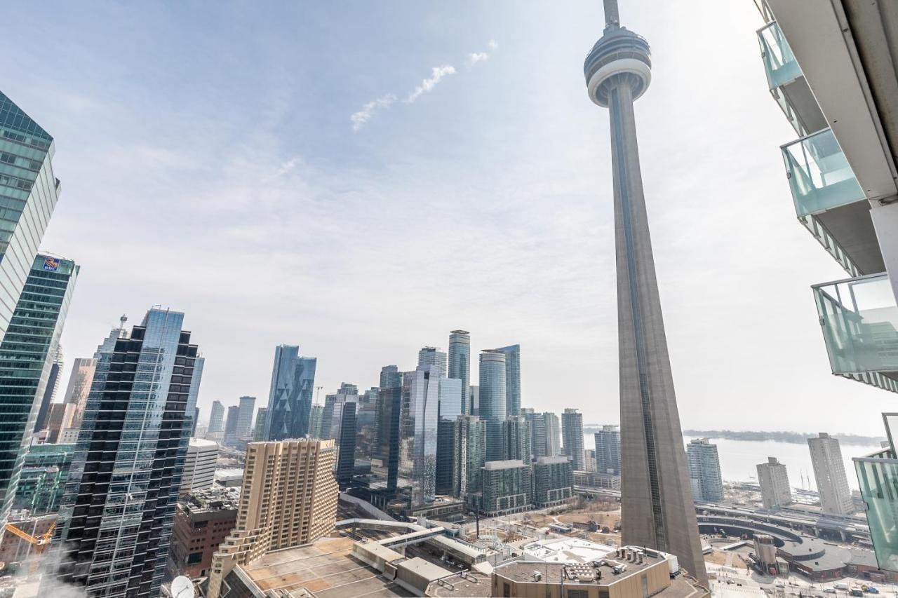 Stylish 1Br + Office Condo - Cn Tower View Toronto Extérieur photo